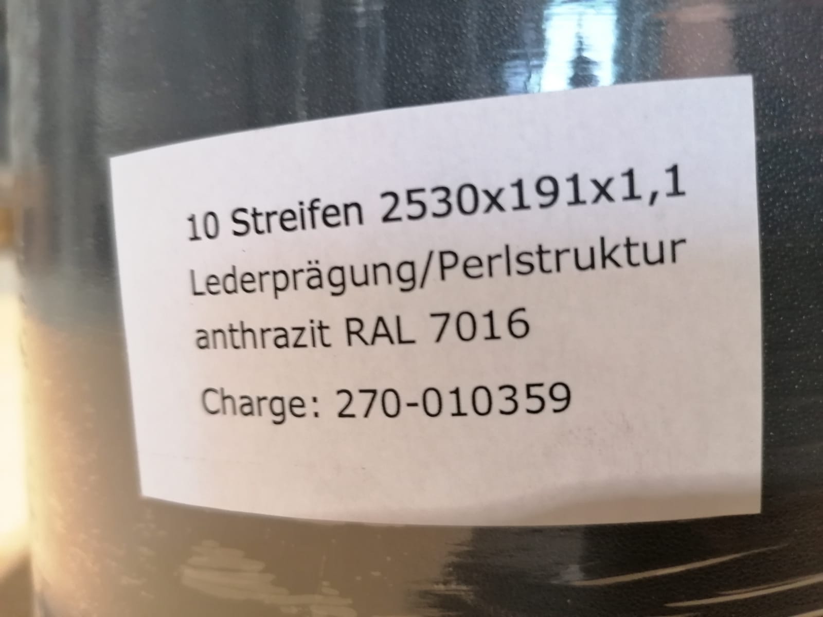 Sichtschutzstreifen Lederoptik Anthrazitgrau – 26 M Lang, 190 Mm Hoch, Aus PP, Für Zäune