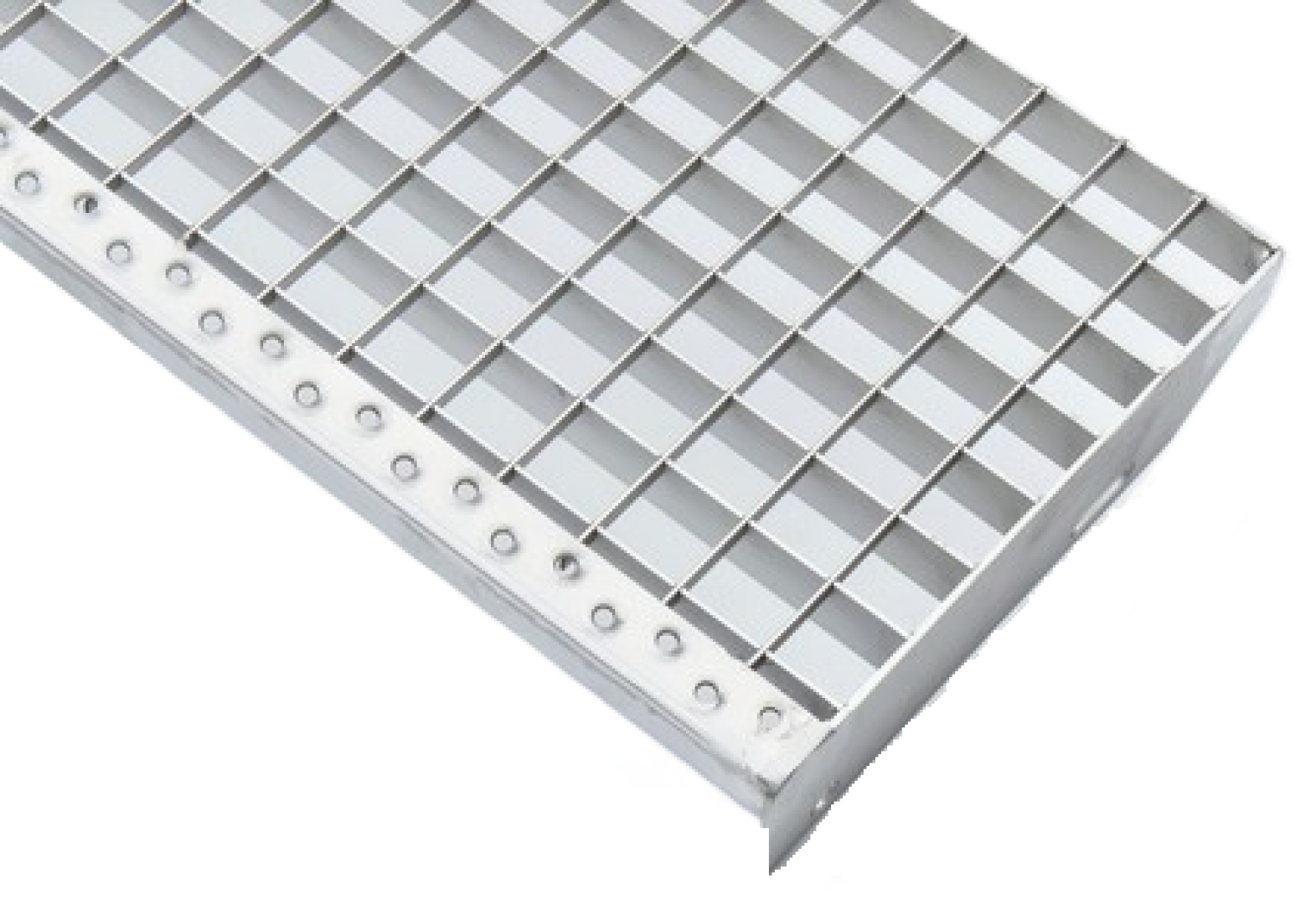 Edelstahl Gitterroststufe EP-Stufe 1.4301 600 x 270 mm 60 x 27 cm 30/30mm